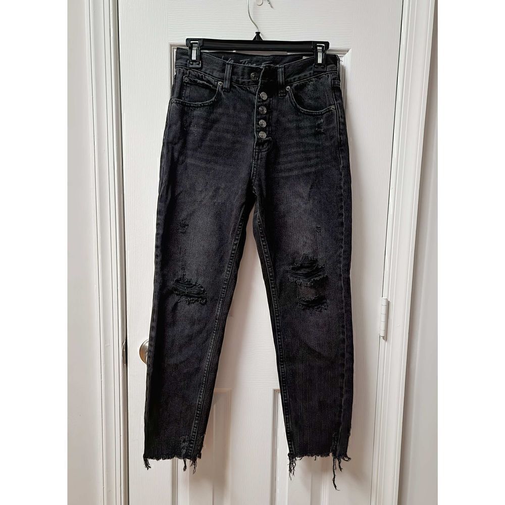 Free People Straight Leg High-R Jeans 25